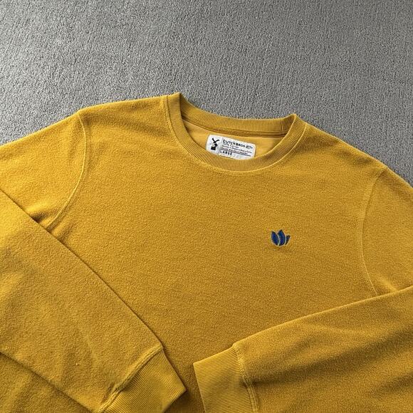 Dutch Bros Sweater Adult Large Yellow Long Sleeve Casual Coffee Men's - Picture 8 of 14